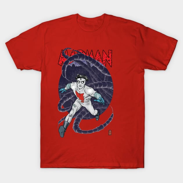 MADMAN Tentacles! T-Shirt by MICHAEL ALLRED
